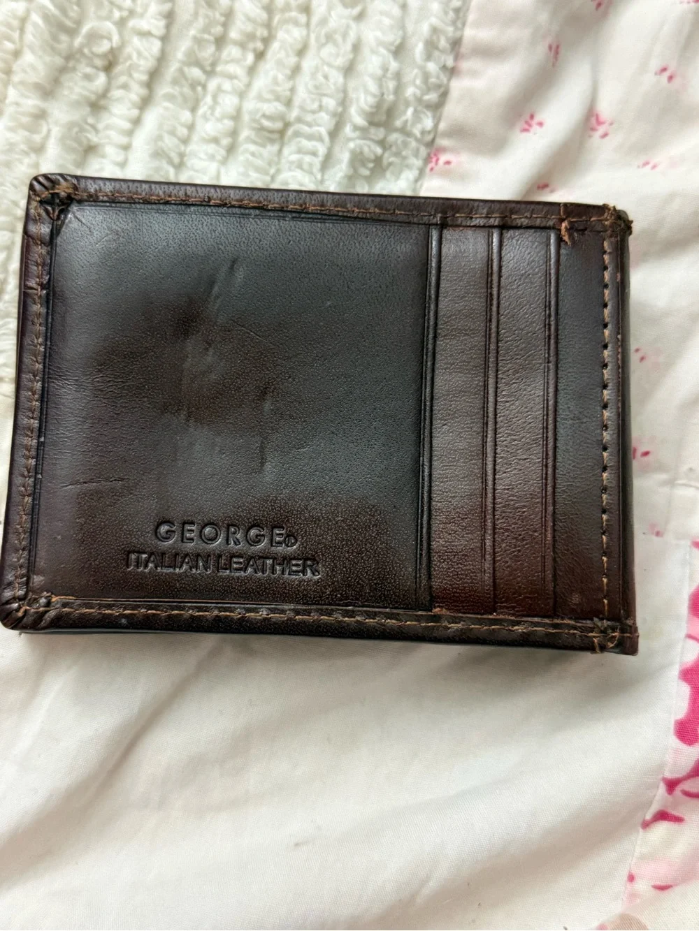 George Dark Brown Leather Men’s Card Holder